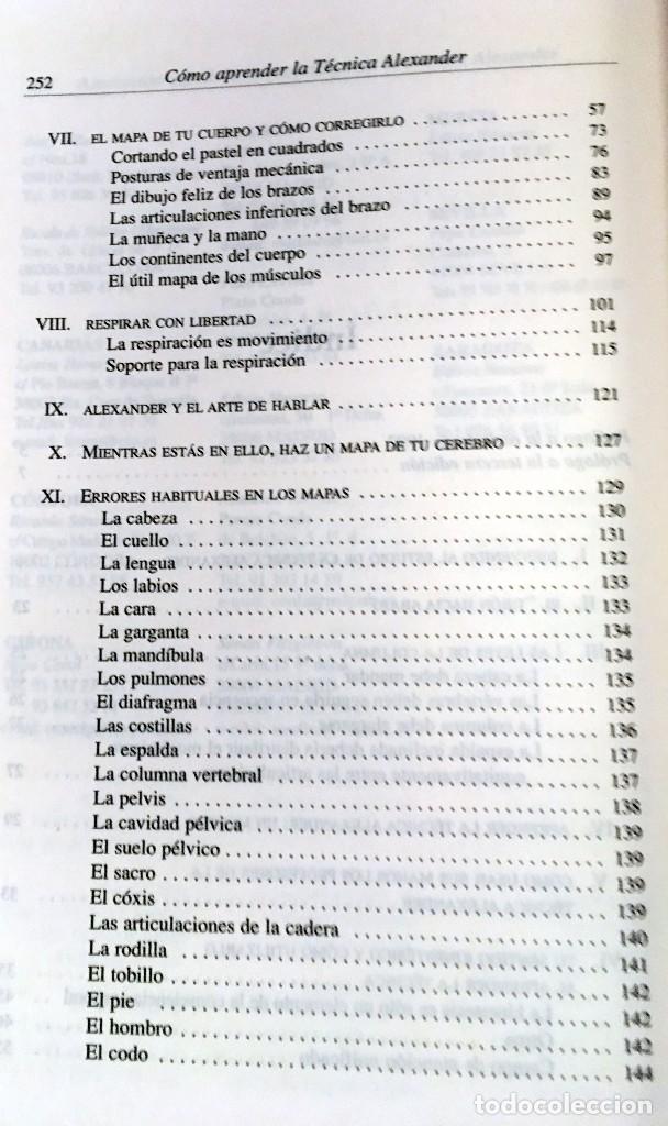 Libros de segunda mano: C&Oacute;MO APRENDER LA T&Eacute;CNICA ALEXANDER - BARBARA & WILLIAM CONABLE - OBELISCO - Foto 6