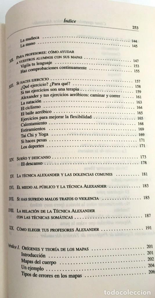 Libros de segunda mano: C&Oacute;MO APRENDER LA T&Eacute;CNICA ALEXANDER - BARBARA & WILLIAM CONABLE - OBELISCO - Foto 7