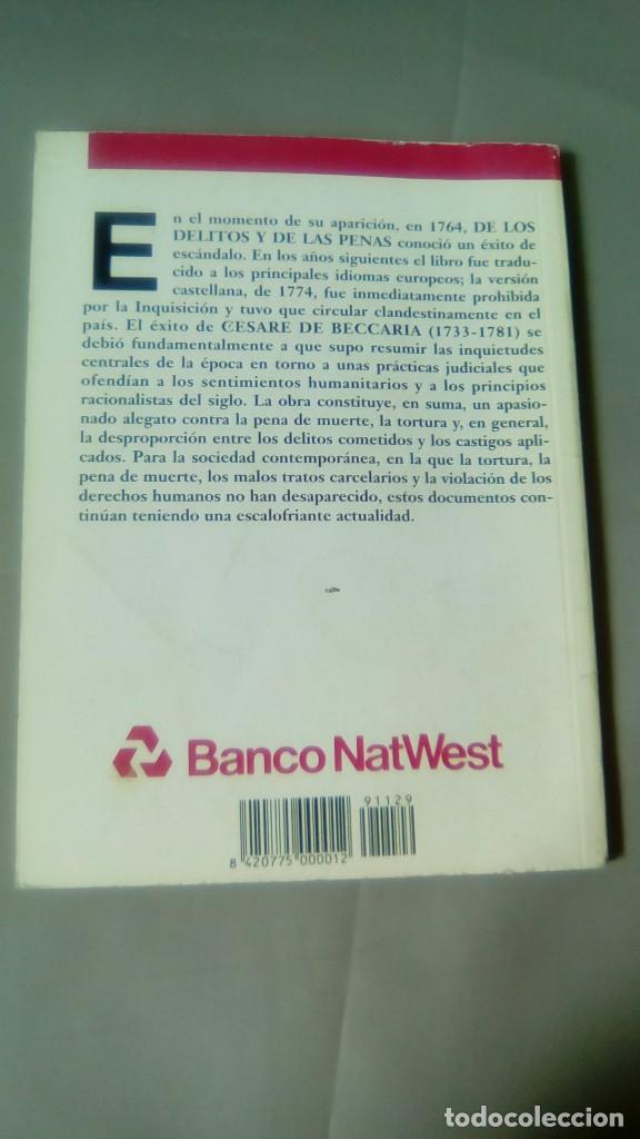 Libros de segunda mano: CESARE BECCARIA DE LOS DELITOS Y DE LAS PENAS - Foto 2