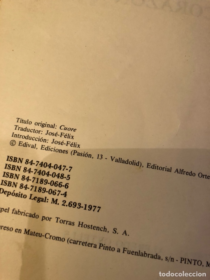 Libros de segunda mano: Coraz&oacute;n Edmondo de amics cl&aacute;sicos de la juventud - Foto 3