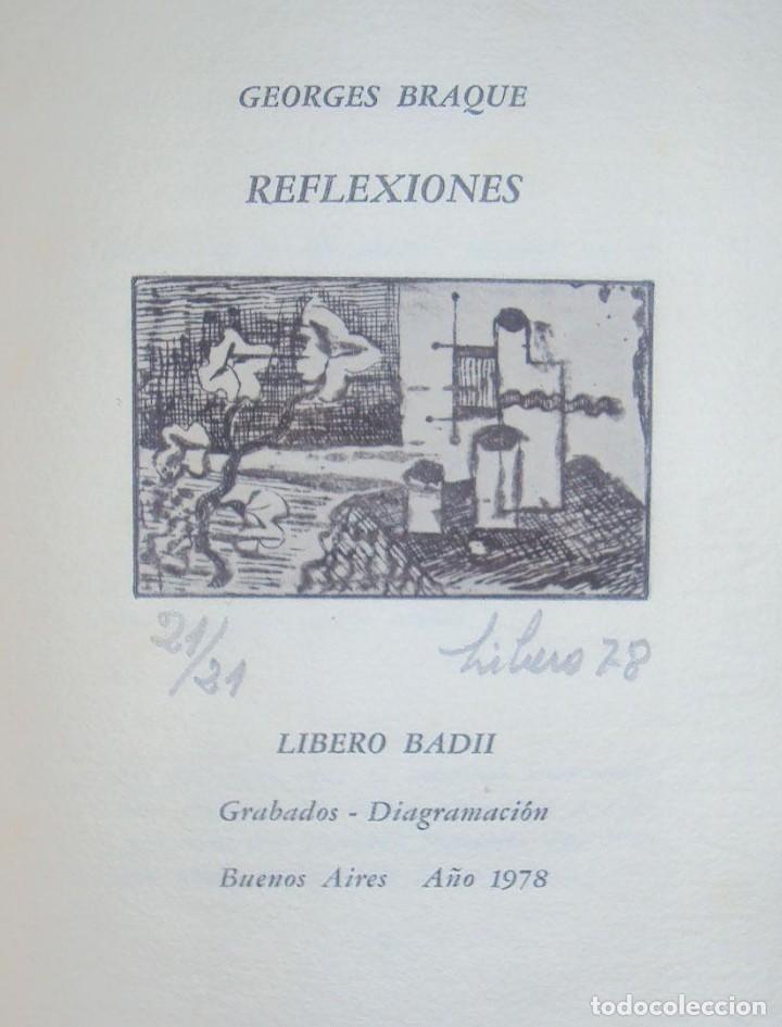 Libros de segunda mano: Reflexiones - Braque Georges - Libero Badii - Foto 4