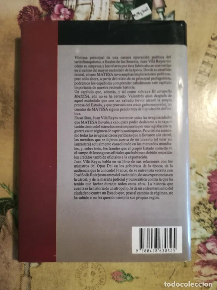 Libros de segunda mano: El atropello Matesa - Juan Vil&agrave; Reyes - Foto 2