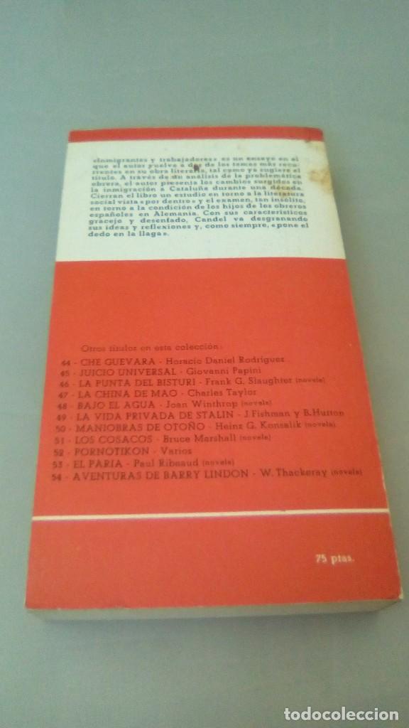 Libros de segunda mano: INMIGRANTES Y TRABAJADORES.- FRANCISCO CANDEL - Foto 2