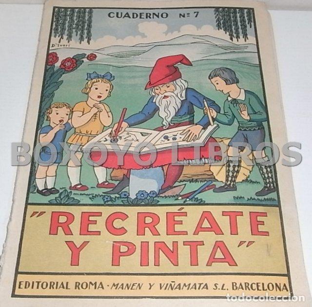 Libros de segunda mano: Recr&eacute;ate y pinta. Cuaderno n&uacute;m. 7 - Foto 1