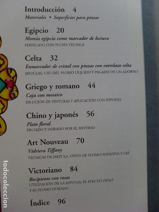 Libros de segunda mano: C&Oacute;MO PINTAR EN VIDRIO. Modelos Cl&aacute;sicos / Judy Balchin / 1999. Celeste ediciones - Foto 2