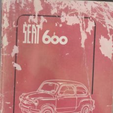 Libros de segunda mano: SEAT 600 LIBRO USO Y ENTRETENIMIENTO AÑO 1959