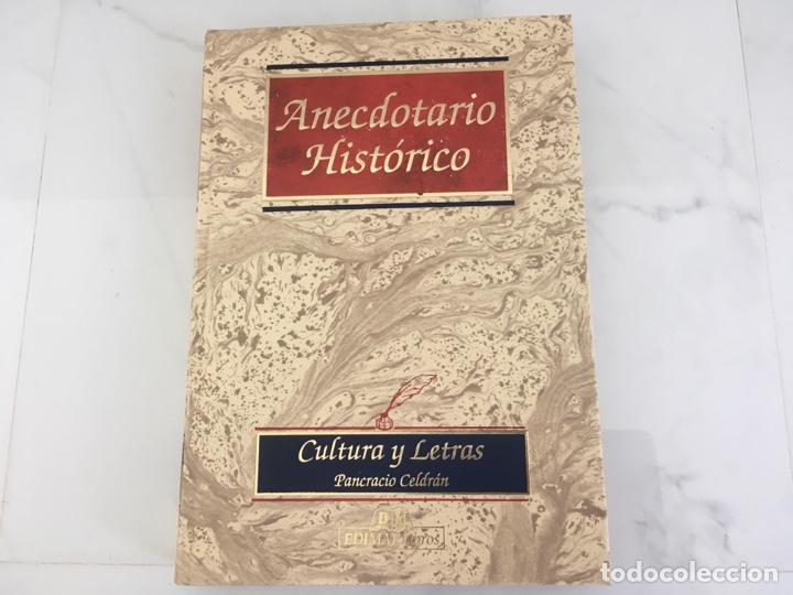 Libros de segunda mano: Pancracio Celdr&aacute;n, Anecdotario hist&oacute;rico - Foto 1