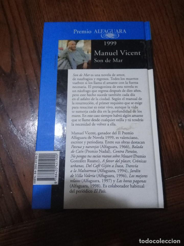 Libros de segunda mano: SON DE MAR. MANUEL VICENT. PREMIO ALFAGUARA 1999. - Foto 2