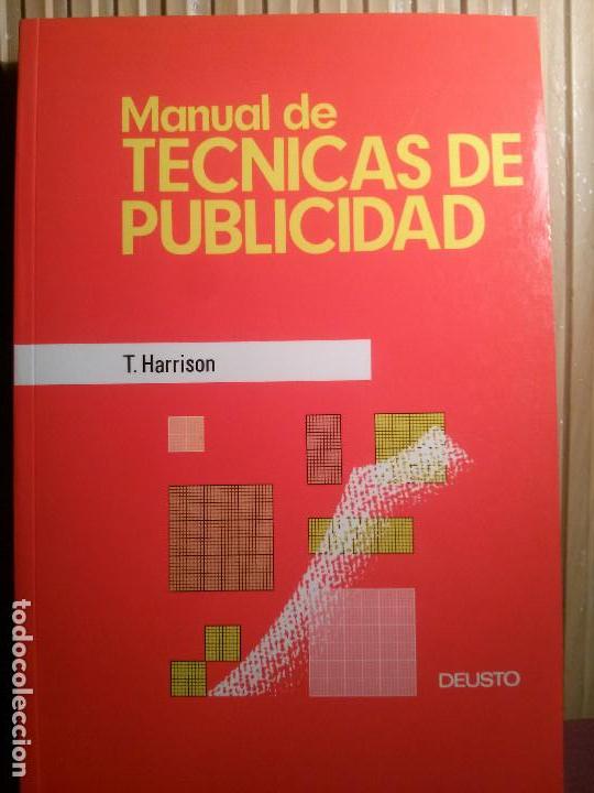 Libros de segunda mano: Manual de t&eacute;cnicas de publicidad, T. Harrison, Ed. Deusto - Foto 1
