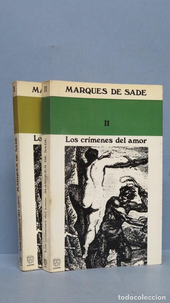 Libros de segunda mano: LOS CRIMENES DEL AMOR. MARQUES DE SADE. 2 TOMOS - Foto 1