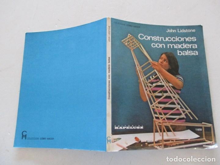 Libros de segunda mano: J. LIDSTONE   Construcciones con madera de balsa.   RMT87265 - Foto 1