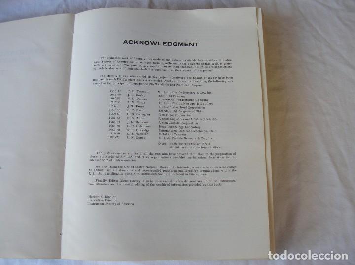 Libros de segunda mano: Libro. Instrumentacion y control. Standards. ISA. 1970 - Foto 3
