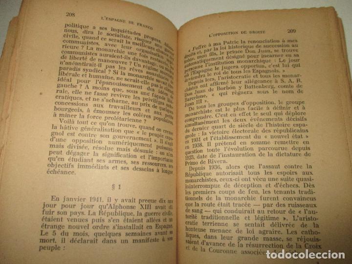 Libros de segunda mano: LESPAGNE DE FRANCO. - HUGHES, E.-J. 1948. - Foto 4