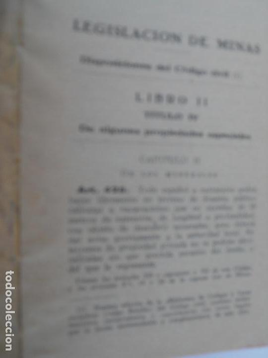 Libros de segunda mano: LEGISLACION DE MINAS  GONGORA  1958 - Foto 3