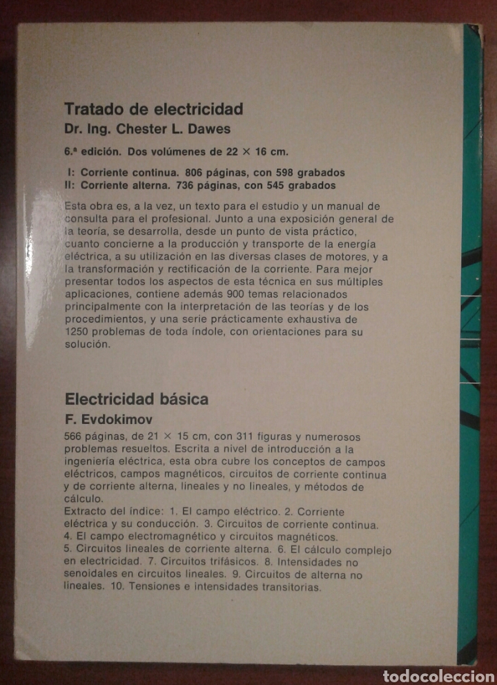 Libros de segunda mano: Libro. Instalaciones electricas. Editorial Gustavo Gil. - Foto 2