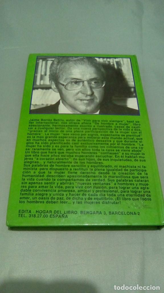 Libros de segunda mano: DE HOMBRE A MUJER.- JAIME BORRAS - Foto 2