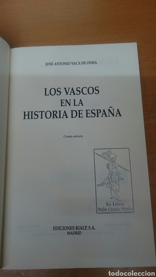 Libros de segunda mano: LOS VASCOS EN LA HISTORIA DE ESPA&Ntilde;A. JA VACA DE OSMA - Foto 4
