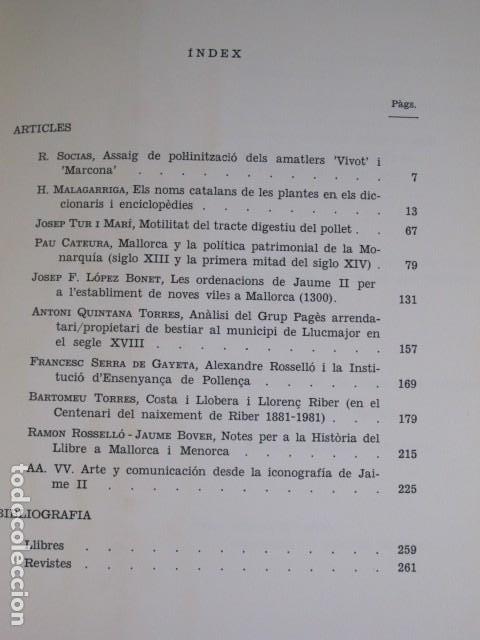 Libros de segunda mano: Estudis Bale&agrave;rics. Any II, n&ordm;6. 1982 - Foto 2