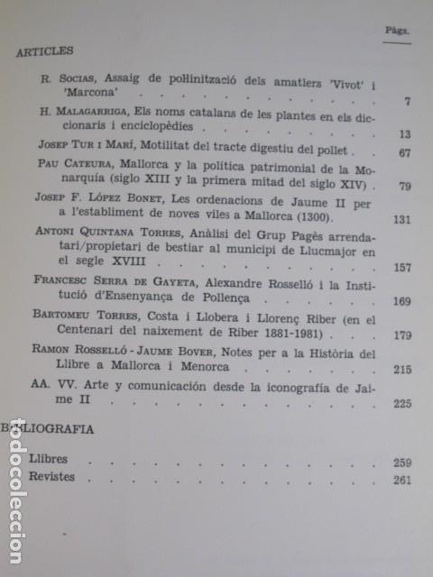 Libros de segunda mano: Estudis Bale&agrave;rics. Any II, n&ordm;6. 1982 - Foto 2