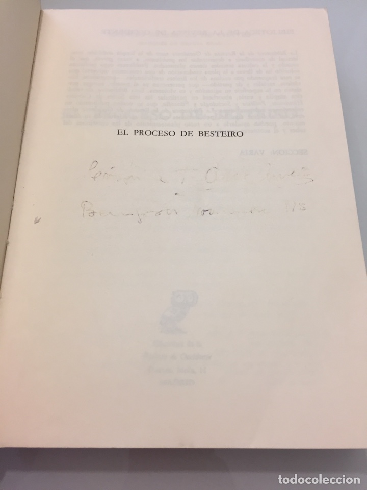 Libros de segunda mano: Libro El proceso de Besteiro. Ignacio Arenillas de Chaves - Foto 3
