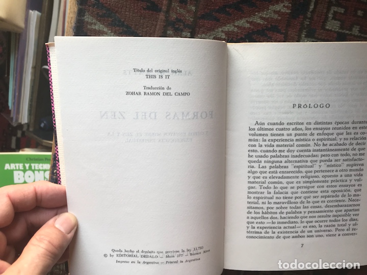 Libros de segunda mano: Las formas del Zen. Alan N. Watts. D&eacute;dalo - Foto 4