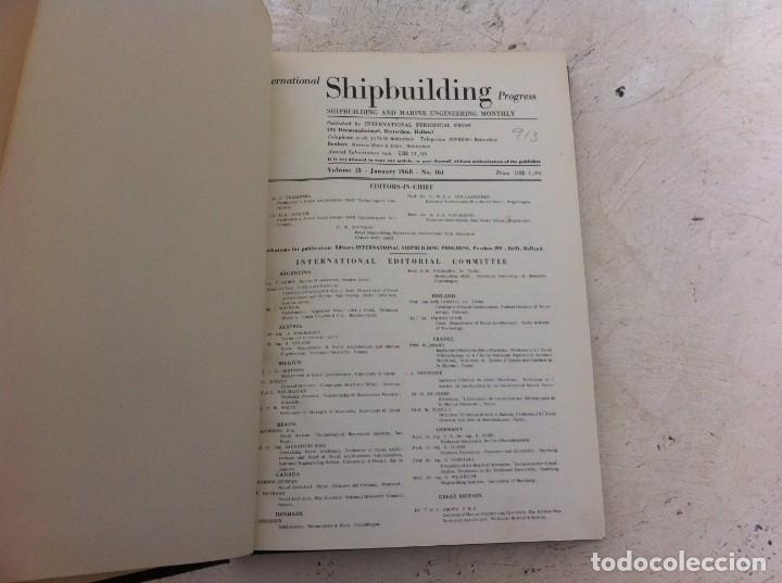 Libros de segunda mano: INTERNATIONAL SHIPBUILDING PROGRESS 1968. SHIPBUILDING AND MARINE ENGINEERING MONTHLY. - Foto 2