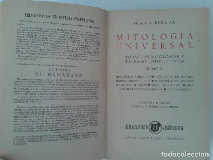 Libros de segunda mano: MITOLOGIA UNIVERSAL 1960, T 3 - Foto 3