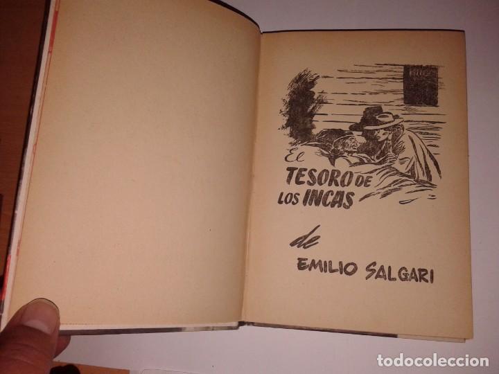 Libros de segunda mano: SALGARI, EL TESORO DE LOS INCAS, 1959, T 4 - Foto 2