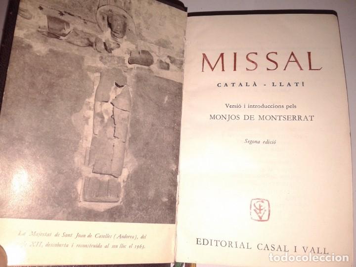 Libros de segunda mano: MISSAL CATALA-LLATI 1966, T 1-2 - Foto 3
