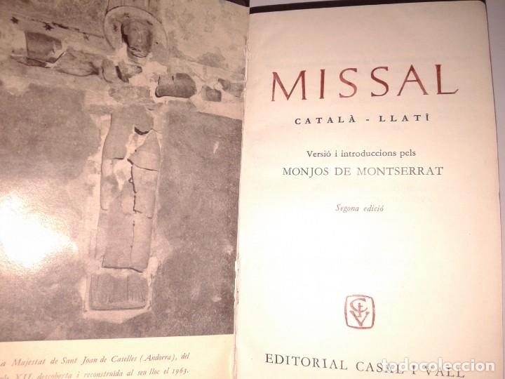Libros de segunda mano: MISSAL CATALA-LLATI 1966, T 1-2 - Foto 4