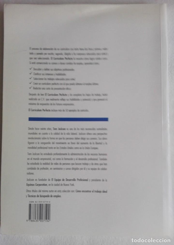 Libros de segunda mano: El Curr&iacute;culum Perfecto, T. Jackson, PLAYOR - Foto 2