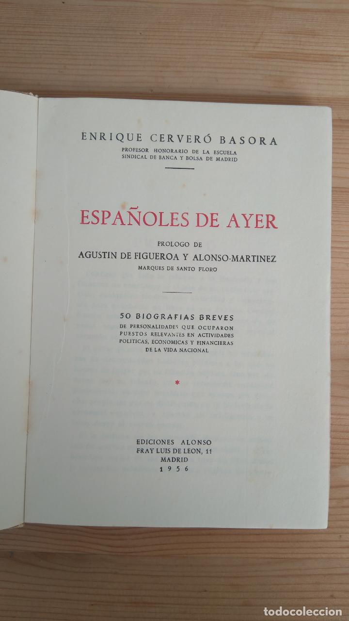 Libros de segunda mano: Espa&ntilde;oles de ayer - Foto 2