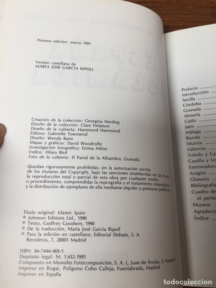 Libros de segunda mano: Libro Espa&ntilde;a isl&aacute;mica. Godfrey Goodwin - Foto 2
