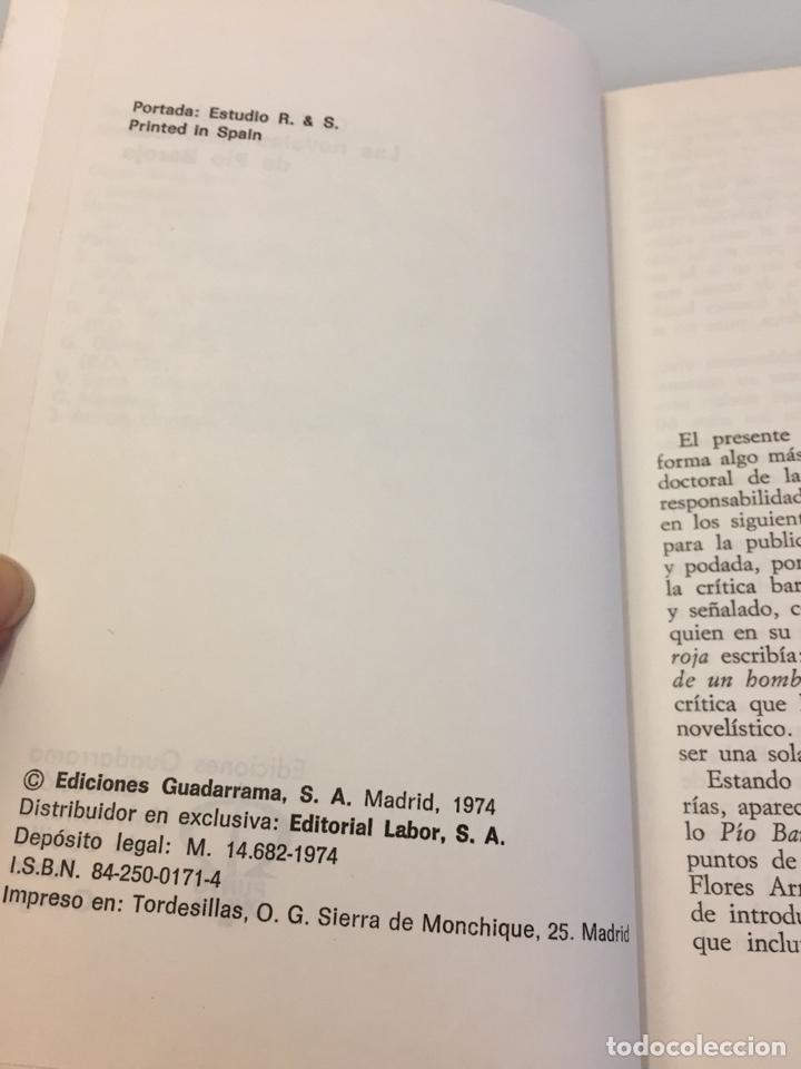 Libros de segunda mano: Libro Las novelas hist&oacute;ricas de Pio Baroja. Carlos Longhust - Foto 3