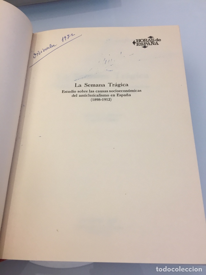 Libros de segunda mano: Libro La semana tr&aacute;gica. Joan Connelly Ullman - Foto 3