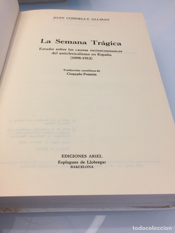 Libros de segunda mano: Libro La semana tr&aacute;gica. Joan Connelly Ullman - Foto 4