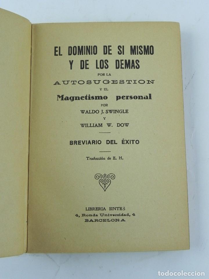 El Dominio De Si Mismo Libro