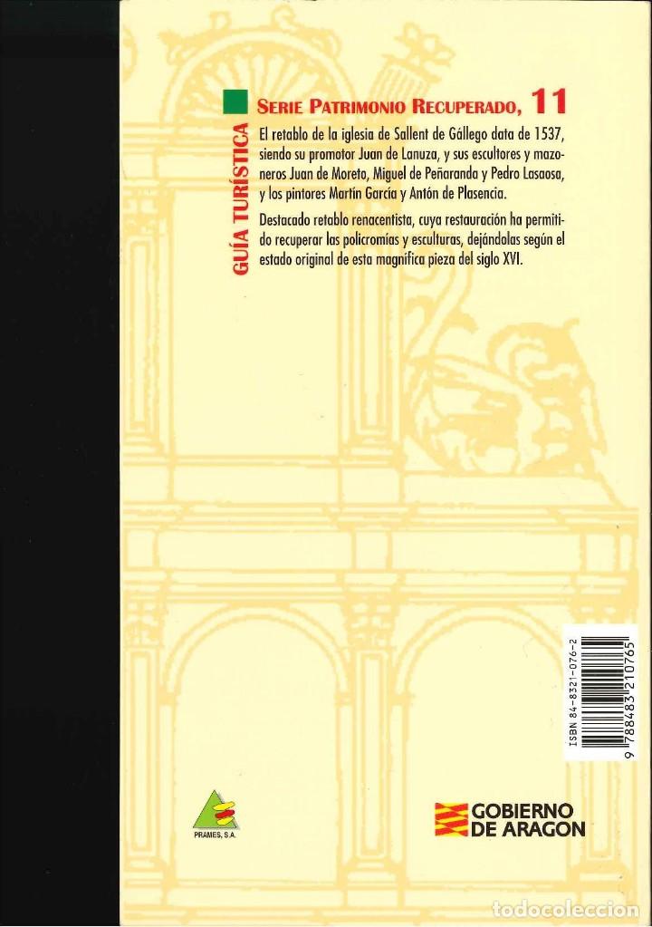 Libros de segunda mano: RETABLO MAYOR DE SALLENT DE GALLEGO - Foto 2