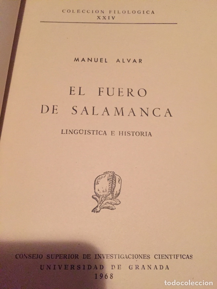 Libros de segunda mano: Libro El fuero de salamanca. Manuel Alvar - Foto 3
