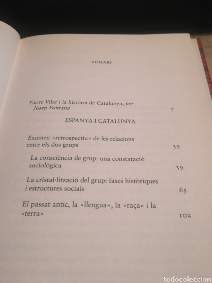 Libros de segunda mano: Espanya i Catalunya - Pierre Vilar - en catal&agrave; - Foto 4