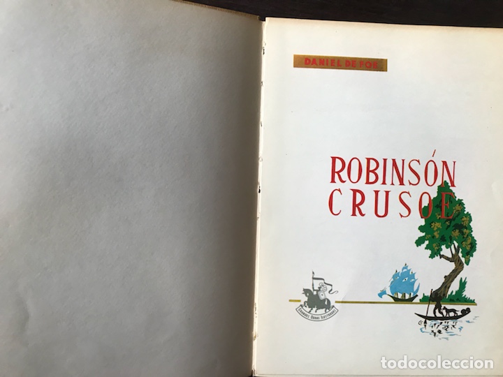 Libros de segunda mano: Robinson Crusoe. Edaf. Dos libros - Foto 3