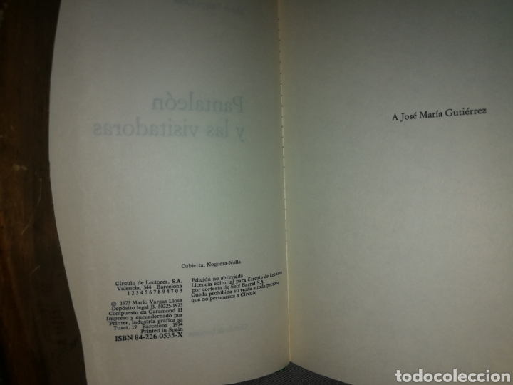 Libros de segunda mano: Pantaleon y las visitadoras - Foto 2