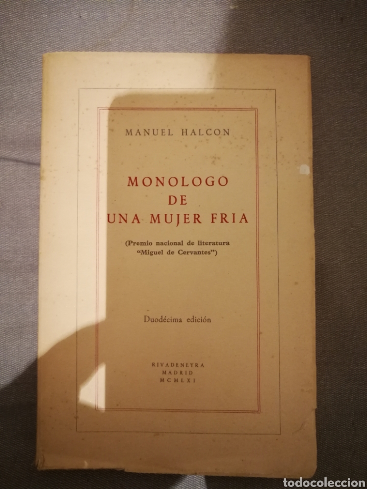 Libros de segunda mano: Mon&oacute;logo de una mujer fria - Foto 1