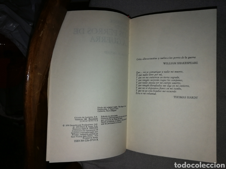 Libros de segunda mano: Los perros de la guerra - Foto 2