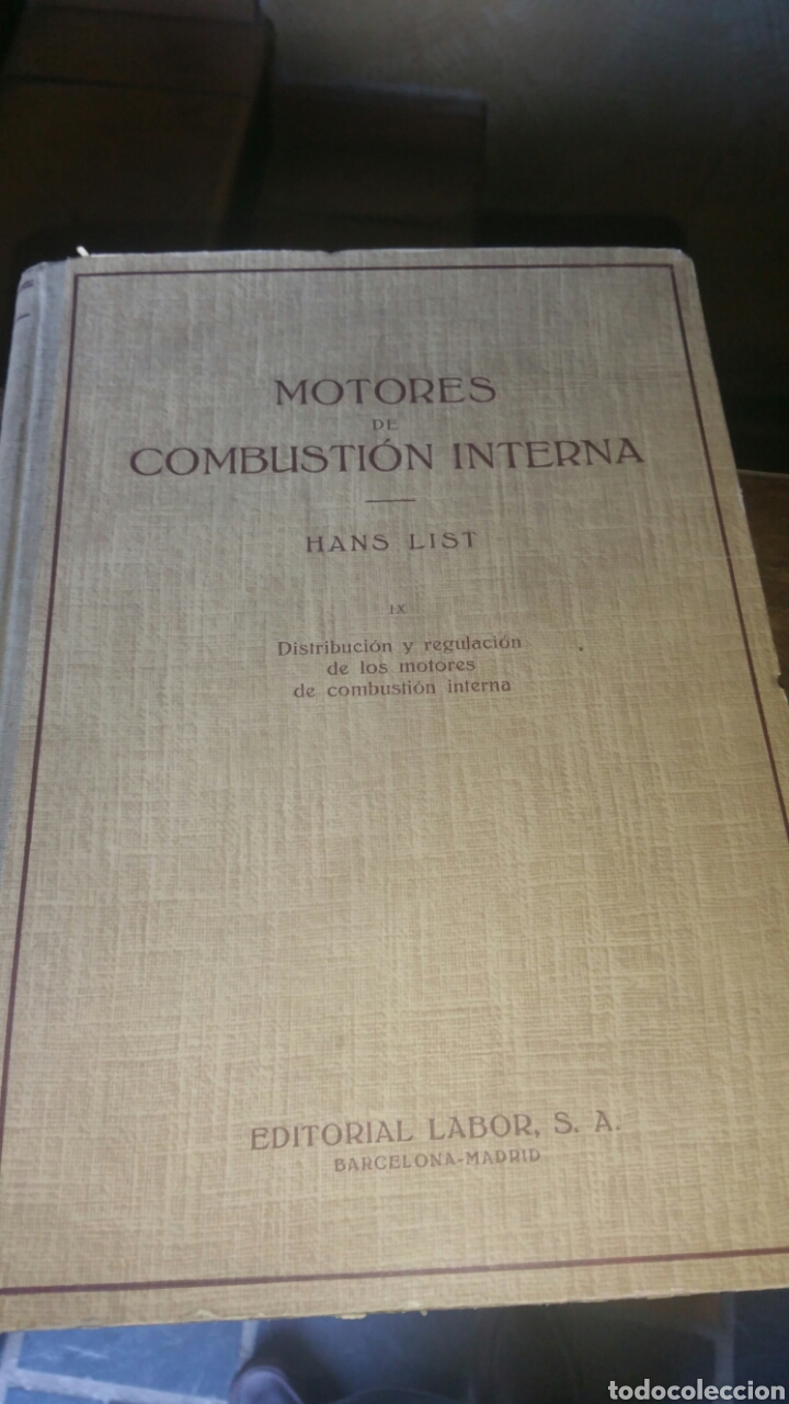 Libros de segunda mano: Motores de combusti&oacute;n interna Hans list a&ntilde;o 1952 - Foto 1