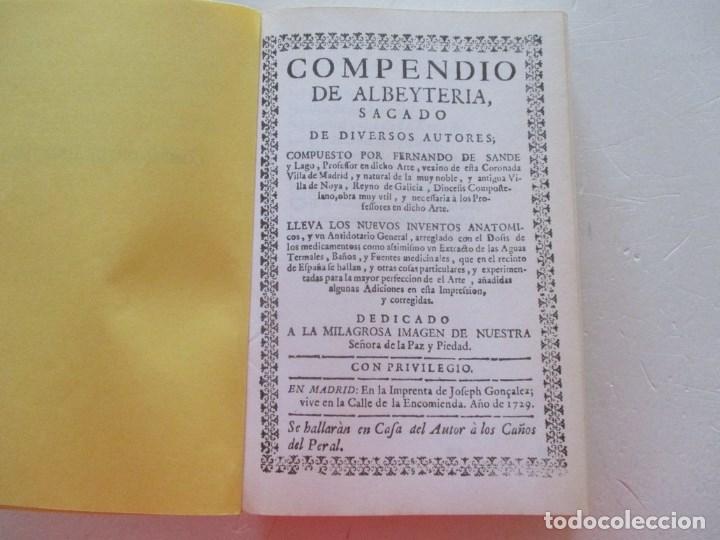 Libros de segunda mano: FERNANDO DE SANDE Y LAGO  Compendio de Albeyter&iacute;a....RM87905 - Foto 3
