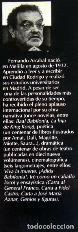 Libros de segunda mano: LA DUDOSA LUZ DEL DIA - FERNANDO ARRABAL - Foto 2
