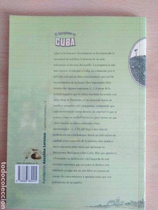 Libros de segunda mano: FRANK FERNANDEZ - EL ANARQUISMO EN CUBA - Foto 2