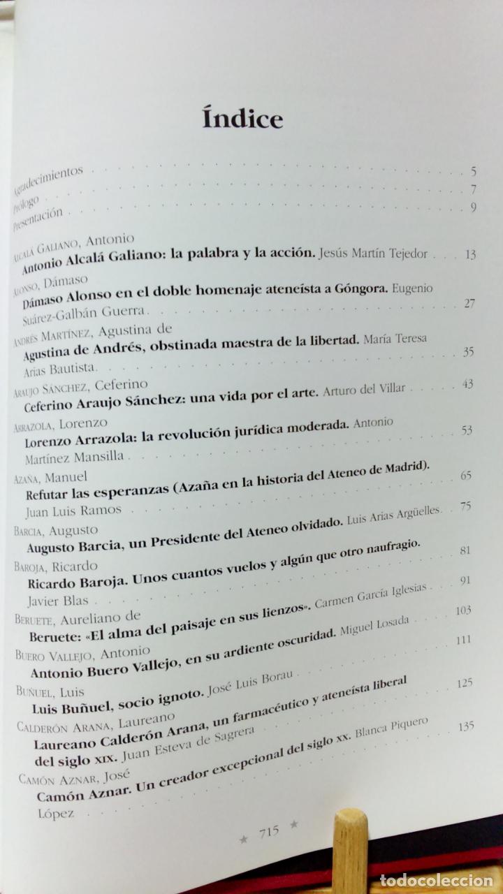 Libros de segunda mano: ATENE&Iacute;STAS ILUSTRES. ATENEO DE MADRID, 2004. - Foto 12