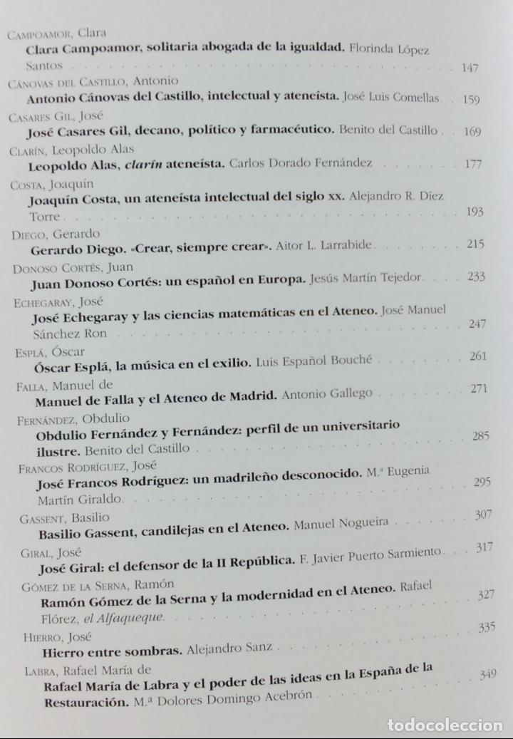 Libros de segunda mano: ATENE&Iacute;STAS ILUSTRES. ATENEO DE MADRID, 2004. - Foto 13